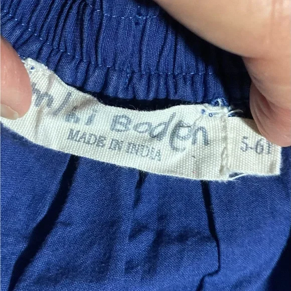 Mini Boden Blue Rainbow Sequined Gathered Skirt Elastic Waist Drawcord Size 5-6 - Picture 6 of 11